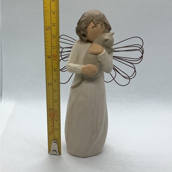 Willow Tree With Affection Angel Cat Figurine 2003 Demdaco Kitten Susan Lordi 5” - Picture 8 of 9